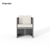 high-end aluminum capri collection dining chair
