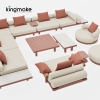 Duvo Collection Aluminum Modular Outdoor Sofa