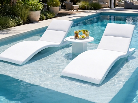 In-Pool Loungers for Baja Shelves