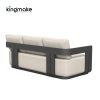 Modern Aluminum Neo Collection Three Seater Outdoor Sofa KM18026