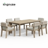Modern Teak Outdoor Dining Set KMD18038