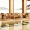 Solid Teak Wood 4-Piece Garden Sofa Set KMD18009
