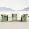 Simple Aluminum Woven Green Series Dining Set KMD18016