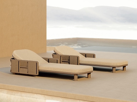 Modern Aluminum Woven Sun Lounger KMD18010