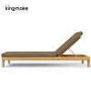 Cima Collection Teak Outdoor Sun Lounger