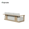 Modern Teak Outdoor Three Seater Sofa KM18038