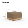 Laguna Collection Teak Modular Outdoor Sectional Sofa with Hand-Woven Rope