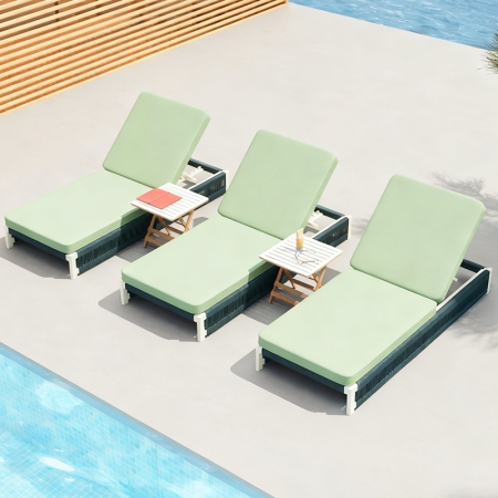 Modern Aluminum URound Collection Sun Lounger KM18014