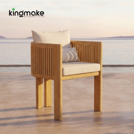 luxury teak amalfi collection dining chair