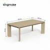 Modern Teak Outdoor Dining Set KMD18038