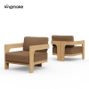 luxury teak malta collection single sofa 