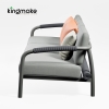Waterproof Aluminum Rolla Collection Outdoor Sofa KM18035
