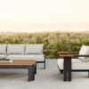 Modern Aluminum Rope Woven Three Seating Sofa KMD18001
