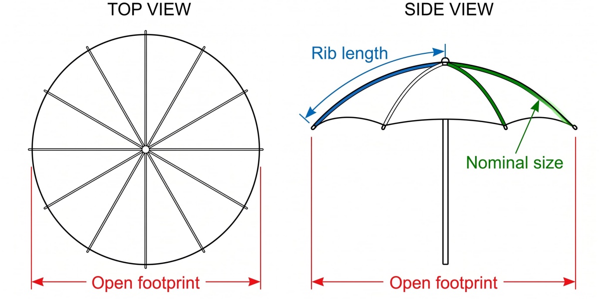patio-umbrella-nominal-size-vs-open-footprint-vs-rib-length patio-umbrella-nominal-size-vs-open-footprint-vs-rib-length